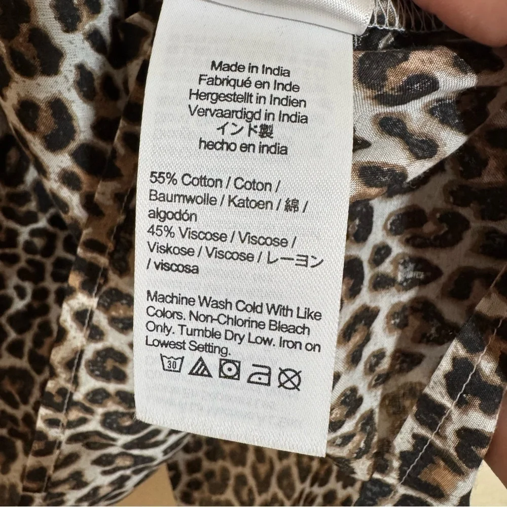 J.Crew Smocked Chest Button-Back Top Size Medium